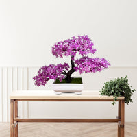 Colorful artificial bonsai tree tabletop decor