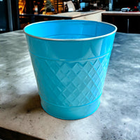 Strong metal planter ideal for flowering plants
