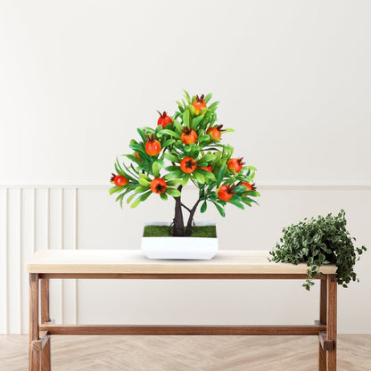 Gorgeous Artificial Mini Pomegranate Bonsai ~ The Perfect Christmas Gift