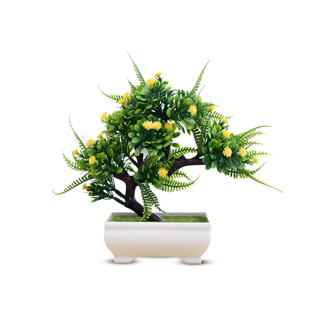 Stunning Yellow Artificial Bonsai ~ The Perfect Gift