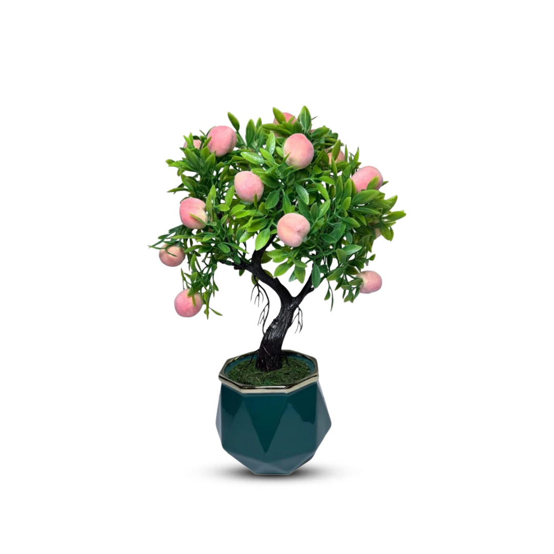Gorgeous Artificial Mini Peach Bonsai ~ The Perfect Christmas Gift