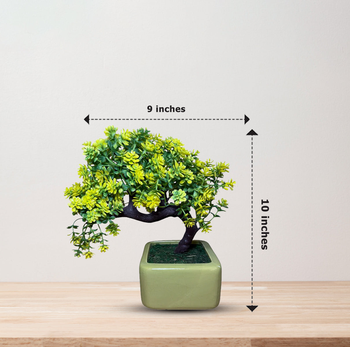Gorgeous Yellow and Green Bonsai  -Good Gift