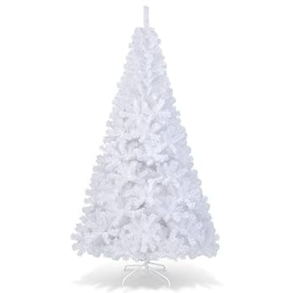 Artificial Tree : White Salem Pencil Tree with LED