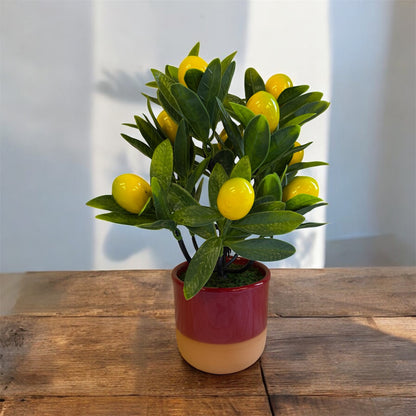 Gorgeous Artificial Lemon Bonsai