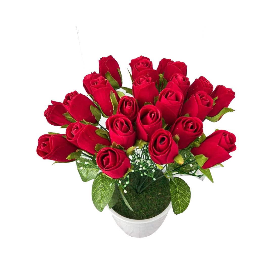 Beautiful 2 Dozen Roses in Ceramic Pot (Good Gift)