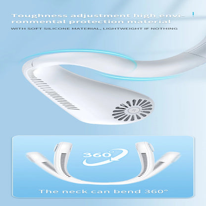 Hands-Free Rechargeable Neck Fan