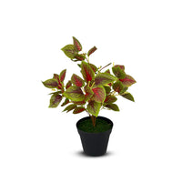 Artificial Gorgeous Leaves in Plastic Pot -Good Gift