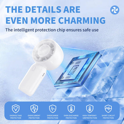 Compact 3-Speed Handheld Fan