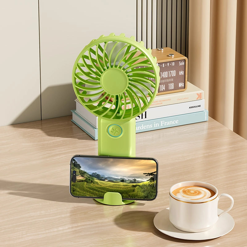 Handheld Fan with Phone Stand