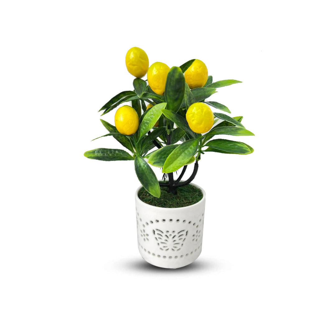 Gorgeous Artificial Lemon Bonsai