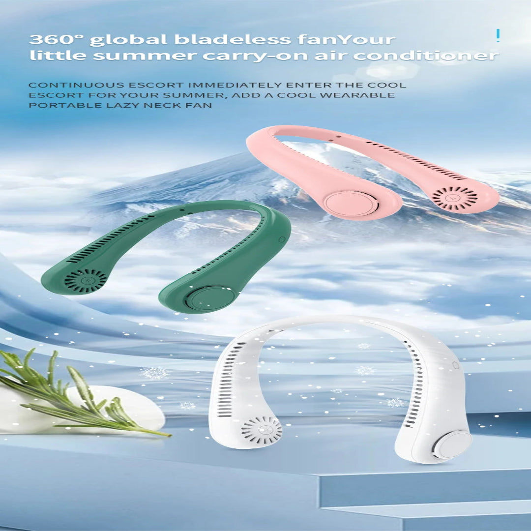 Hands-Free Rechargeable Neck Fan