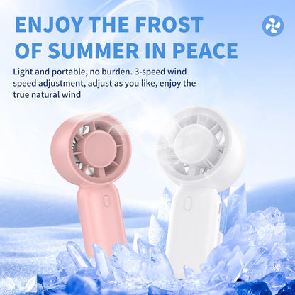Compact 3-Speed Handheld Fan