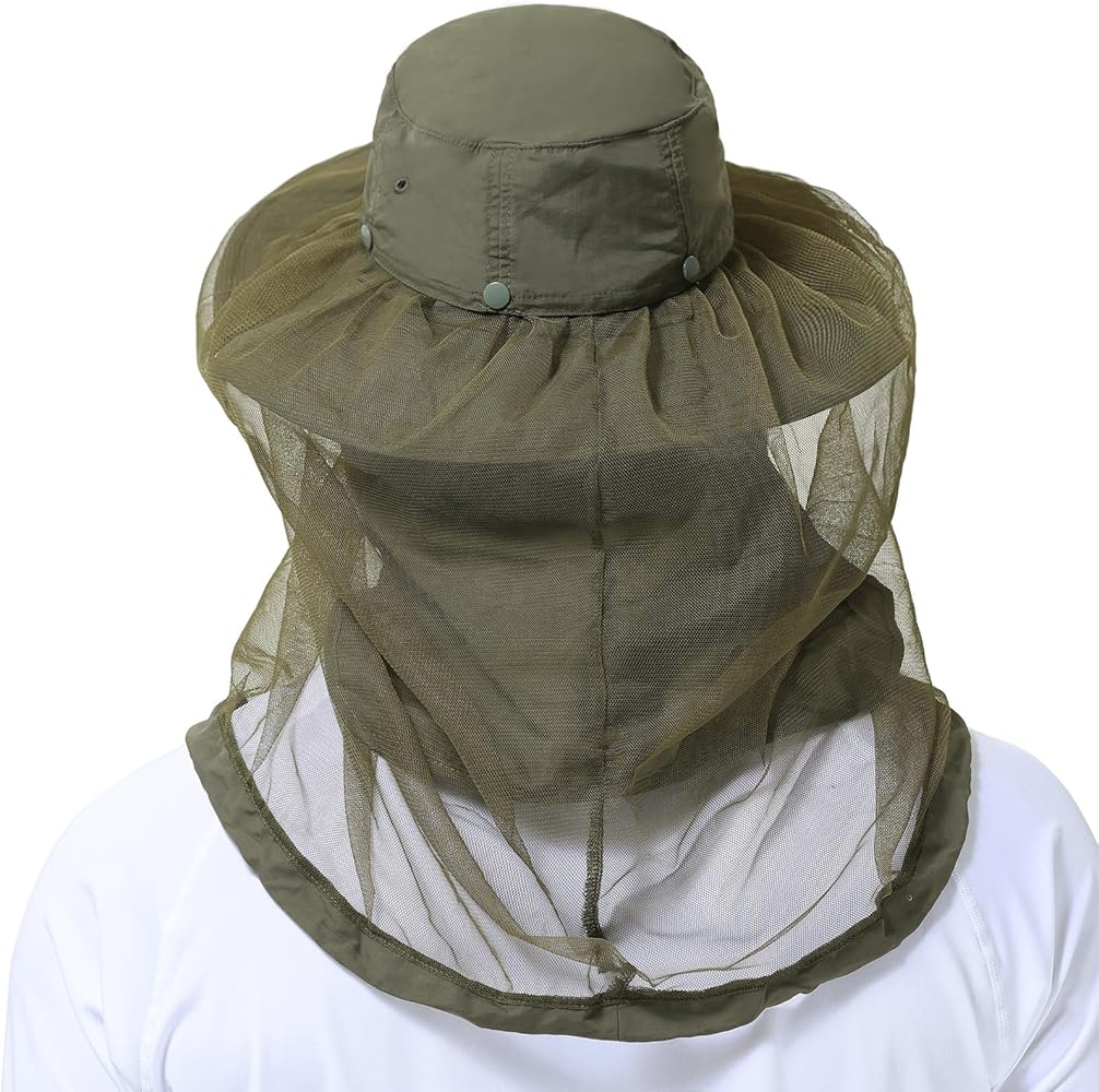 Camo Hat With Attached Headnet
