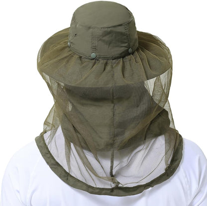 Camo Hat With Attached Headnet