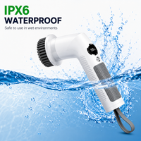 Electric Spin Scrubber with Extendable Handle & 5 Brush Heads | Cordless USB-C Rechargeable Cleaning Brush