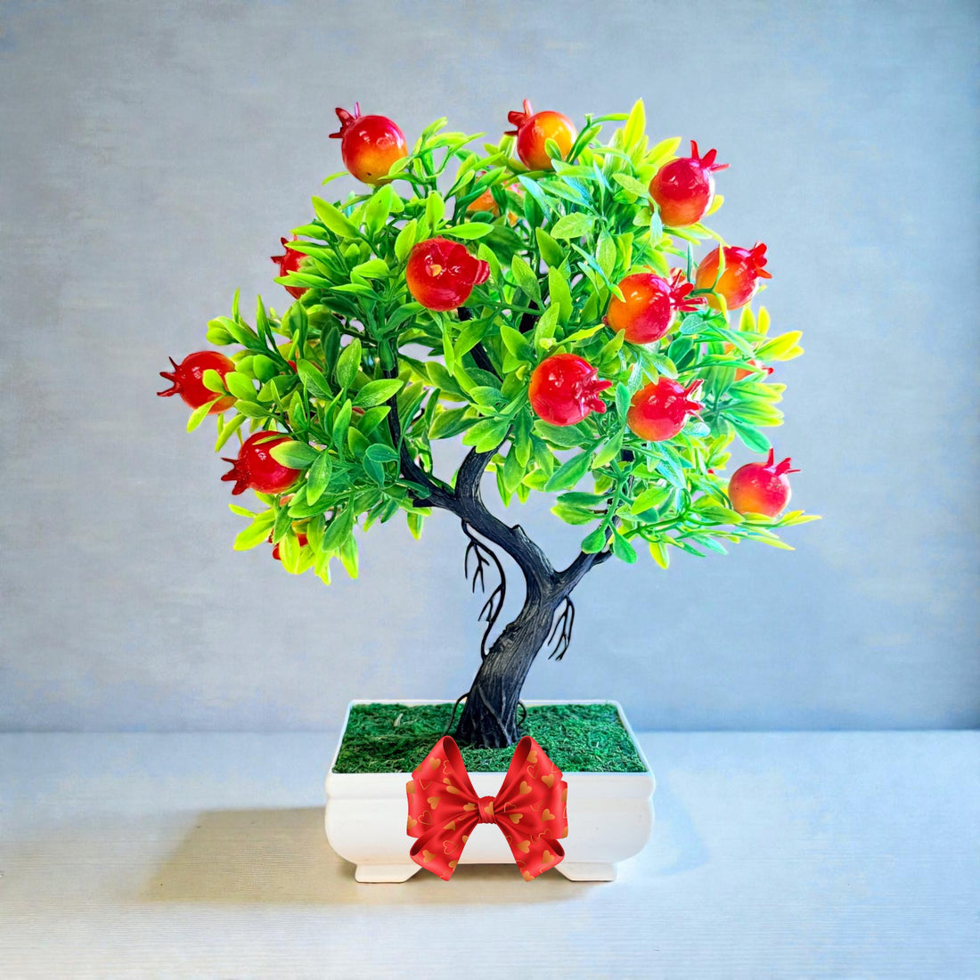 NEW - Gorgeous Artificial Pomegranate Bonsai Tree – Elegant Home &amp; Office Décor Gift