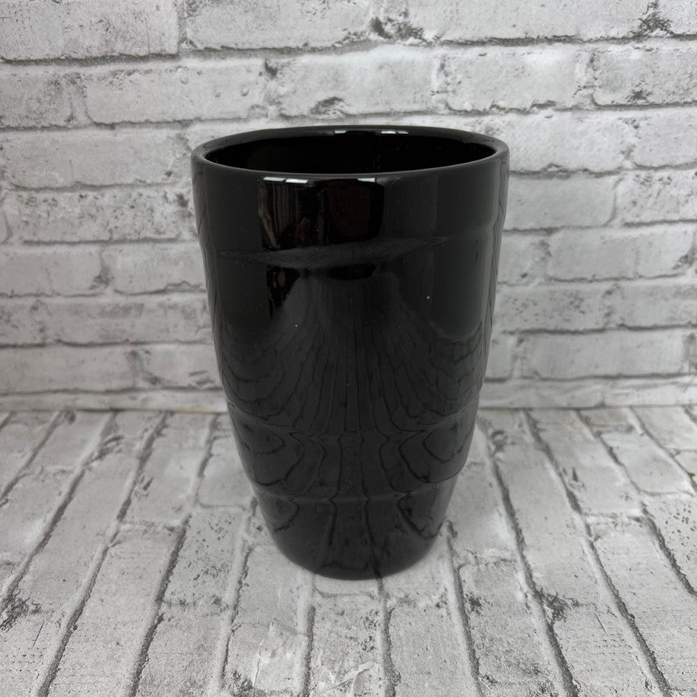 Beautiful Black Ceramic Planter buy online plants and trees at pixies  Gardens