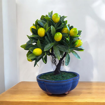 Artificial Mini Lemon Bonsai