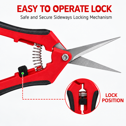 Pruning Scissors color:red opp bag packing without logo
