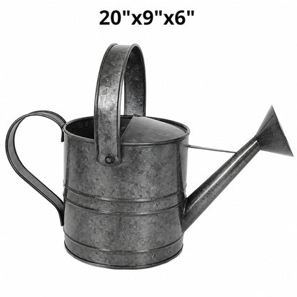 Watering Can Galvanized Platinum
