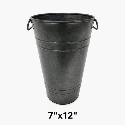 Galvanized French Vase Planter