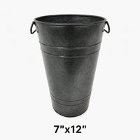 Galvanized French Vase Planter