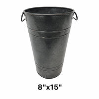Galvanized French Vase Planter