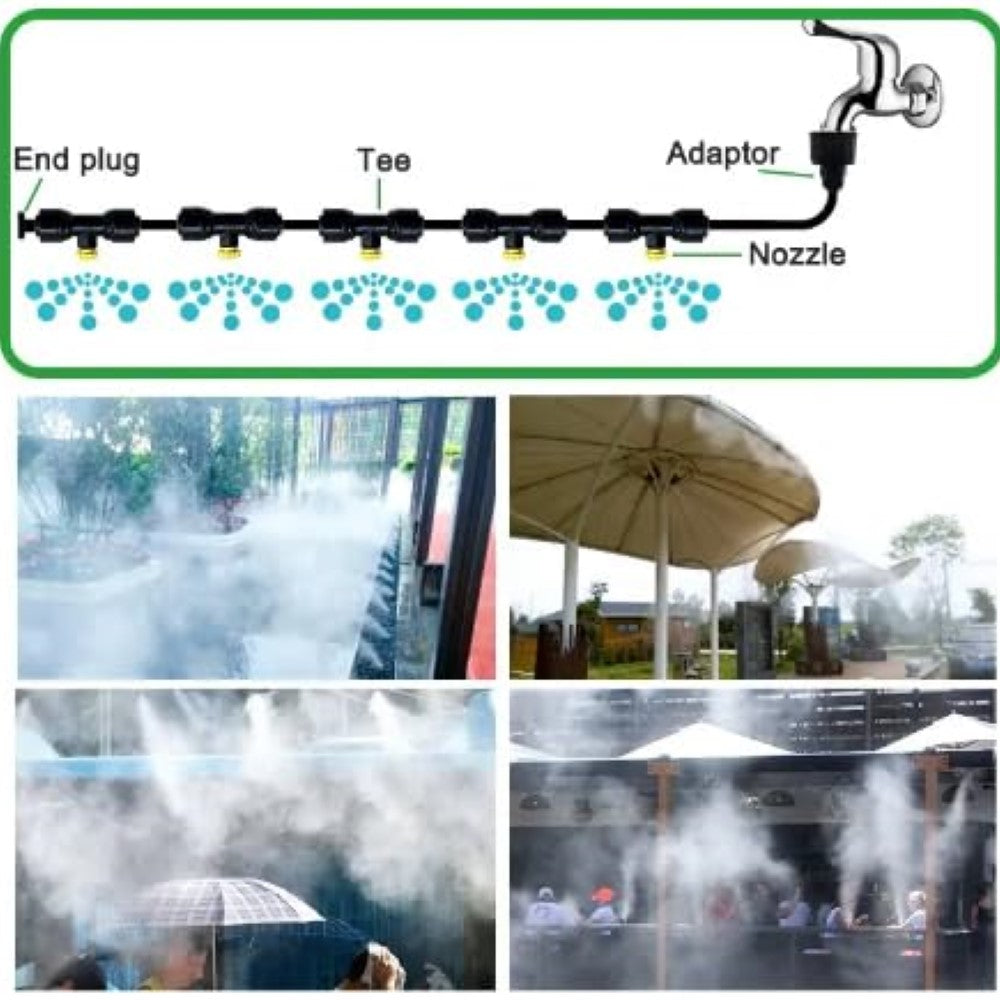 Brass Nozzle Spray Mist Cooling System