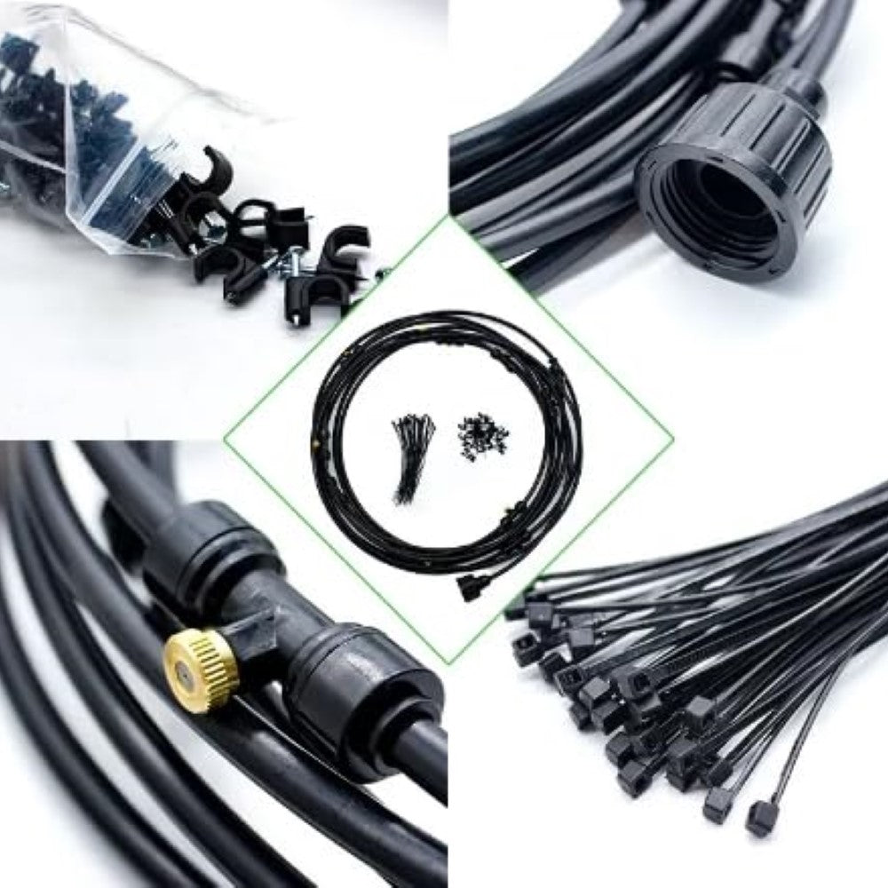 Brass Nozzle Spray Mist Cooling System