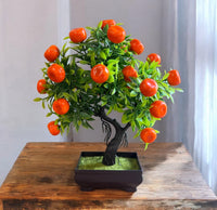 New - Mini Orange Bonsai Artificial