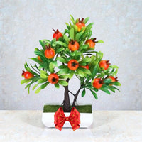 Gorgeous Artificial Pomegranate Bonsai Tree – Elegant Home & Office Décor Gift