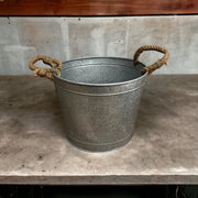 Alluring Pot/Planter with Happy Mother's Day Greeting card tag|Our planters are made of Galvanized Metal to make them heavy duty and durable. The pots are ideal to keep your nursery plants indoors and outdoors to enhance your home decor