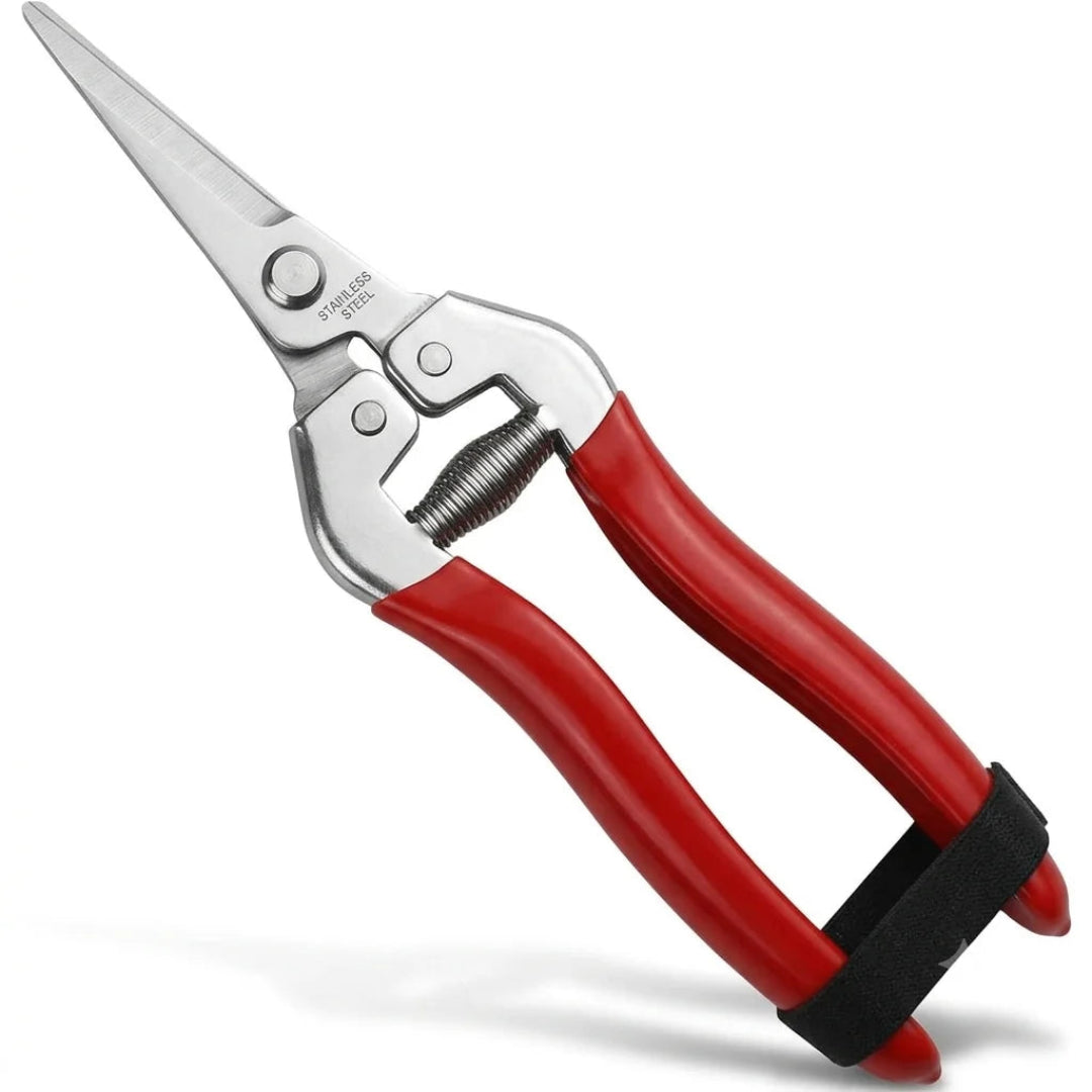 Garden Pruning Shears – Sharp Blade Hand Pruner with Spring-Loaded Handle