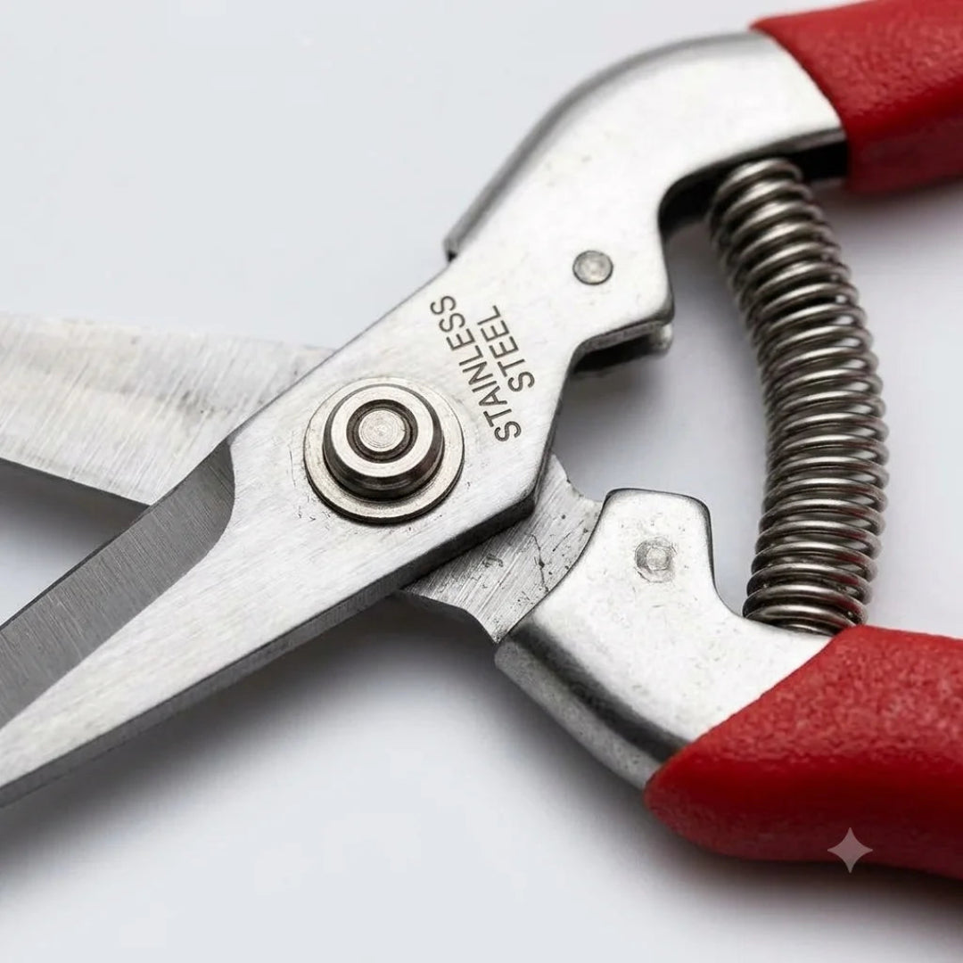 Garden Pruning Shears – Sharp Blade Hand Pruner with Spring-Loaded Handle