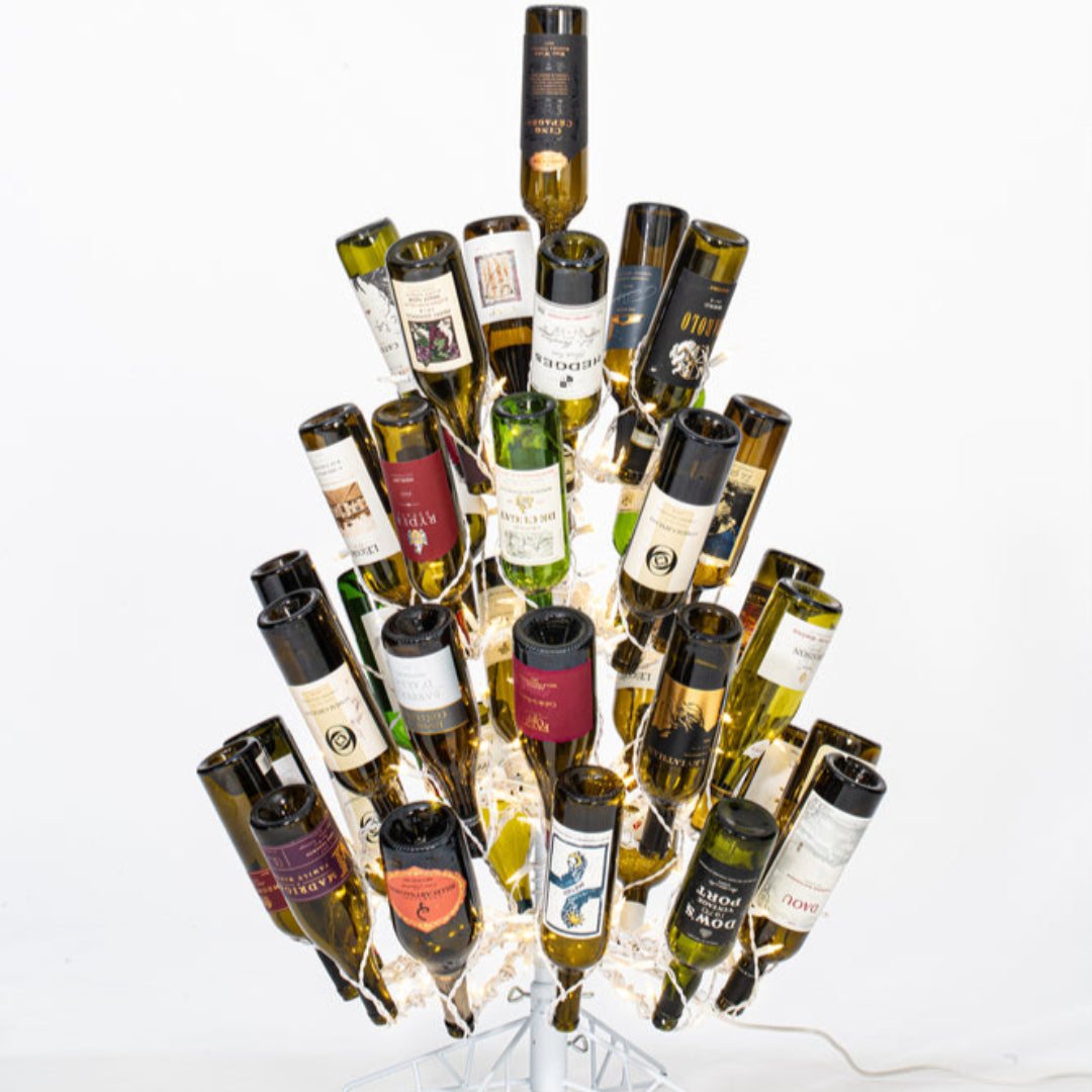 Artificial Tree : White Wine Bottle Tree