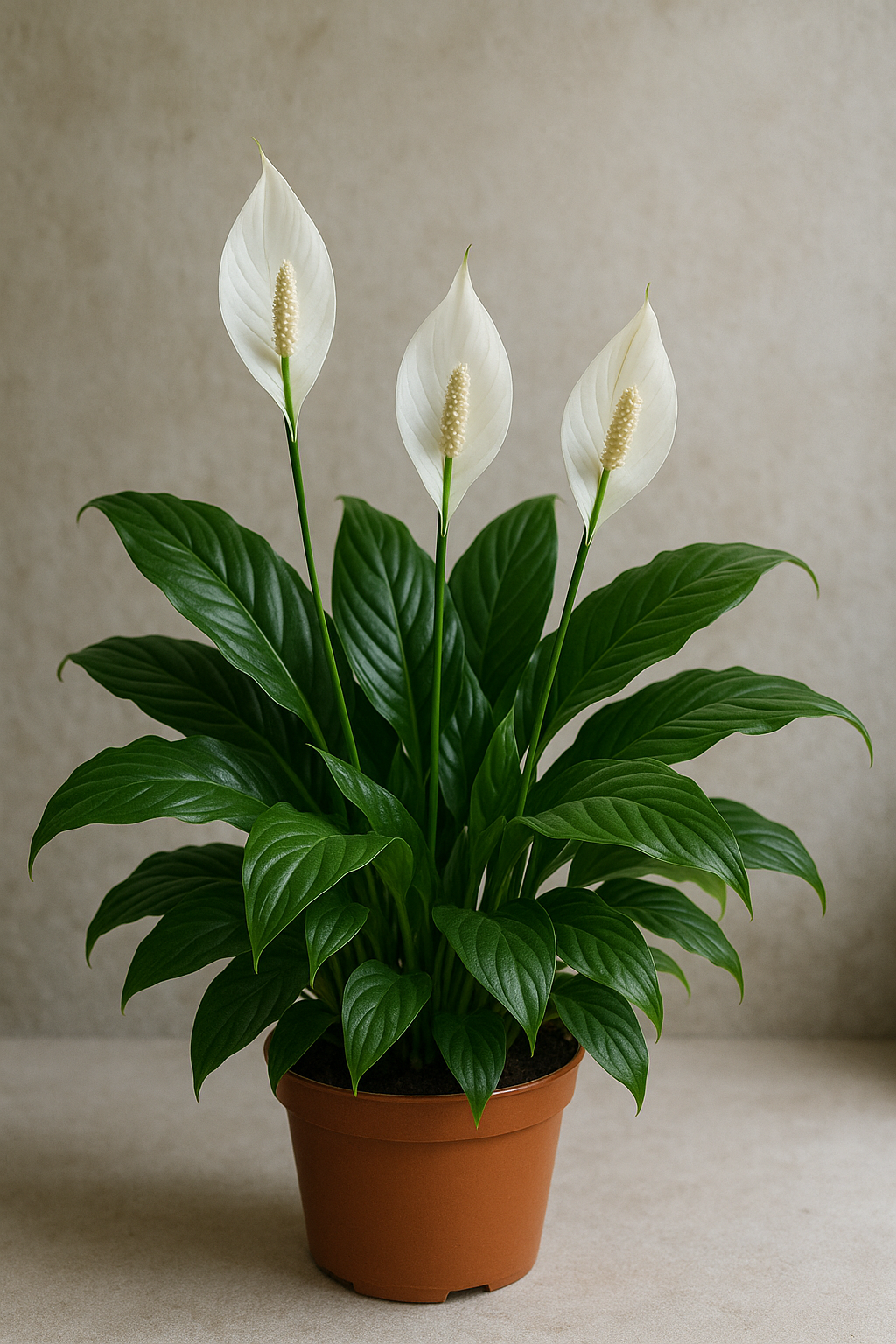 peace lily oxygen night Green Peace Lily - 6 Inch Pot