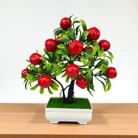 Artificial Mini Apple Bonsai – Cute Tabletop Decor – Perfect Gift