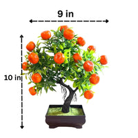 New - Mini Orange Bonsai Artificial