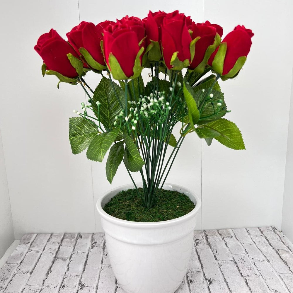 Beautiful 2 Dozen Roses in Ceramic Pot