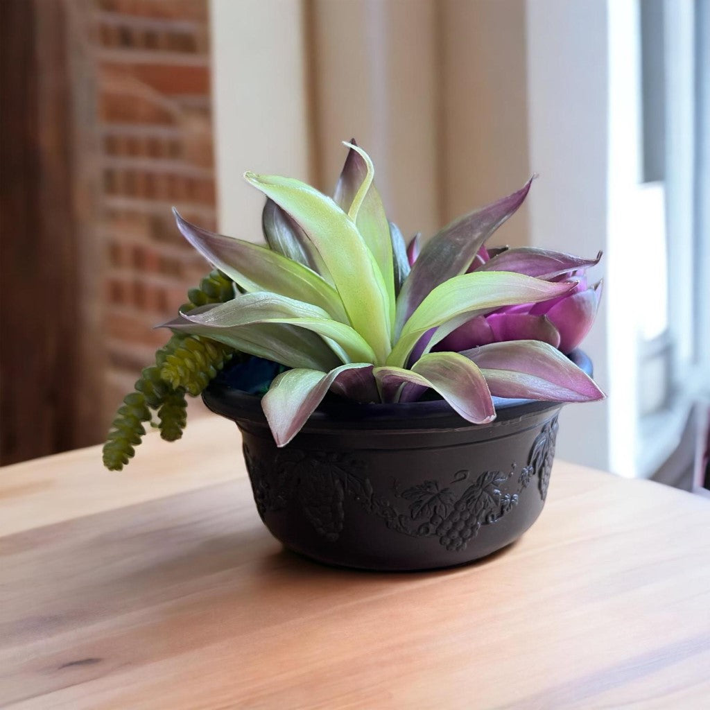 Artificial Gorgeous Succulent Plant in Plastic Pot