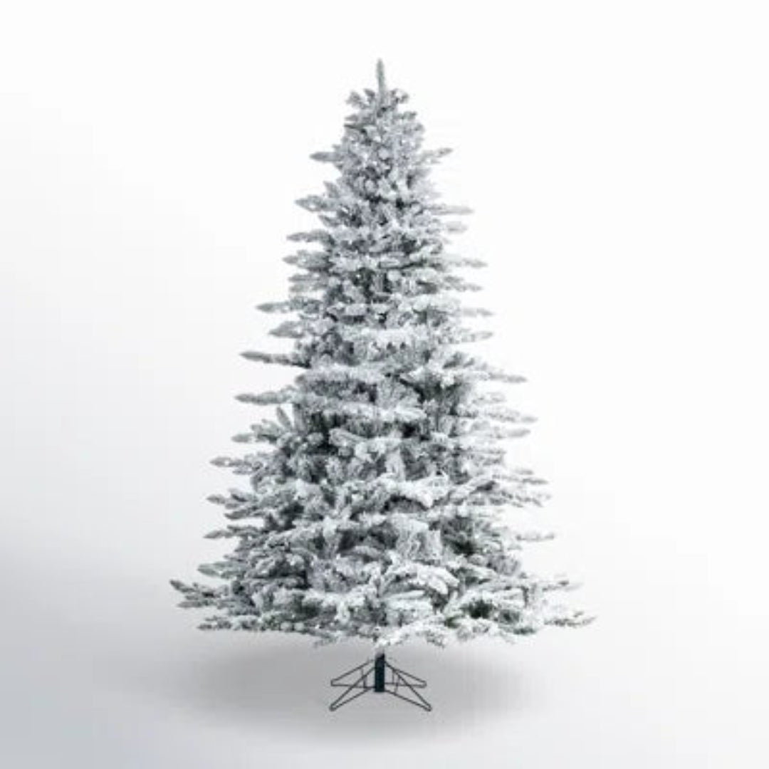 Artificial Tree : Flocked Slim Utica Tree