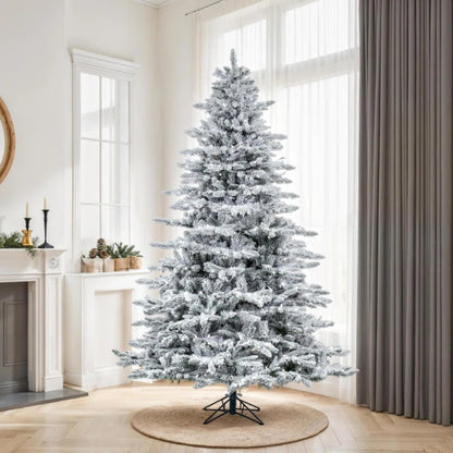 Artificial Tree : Flocked Slim Utica Tree