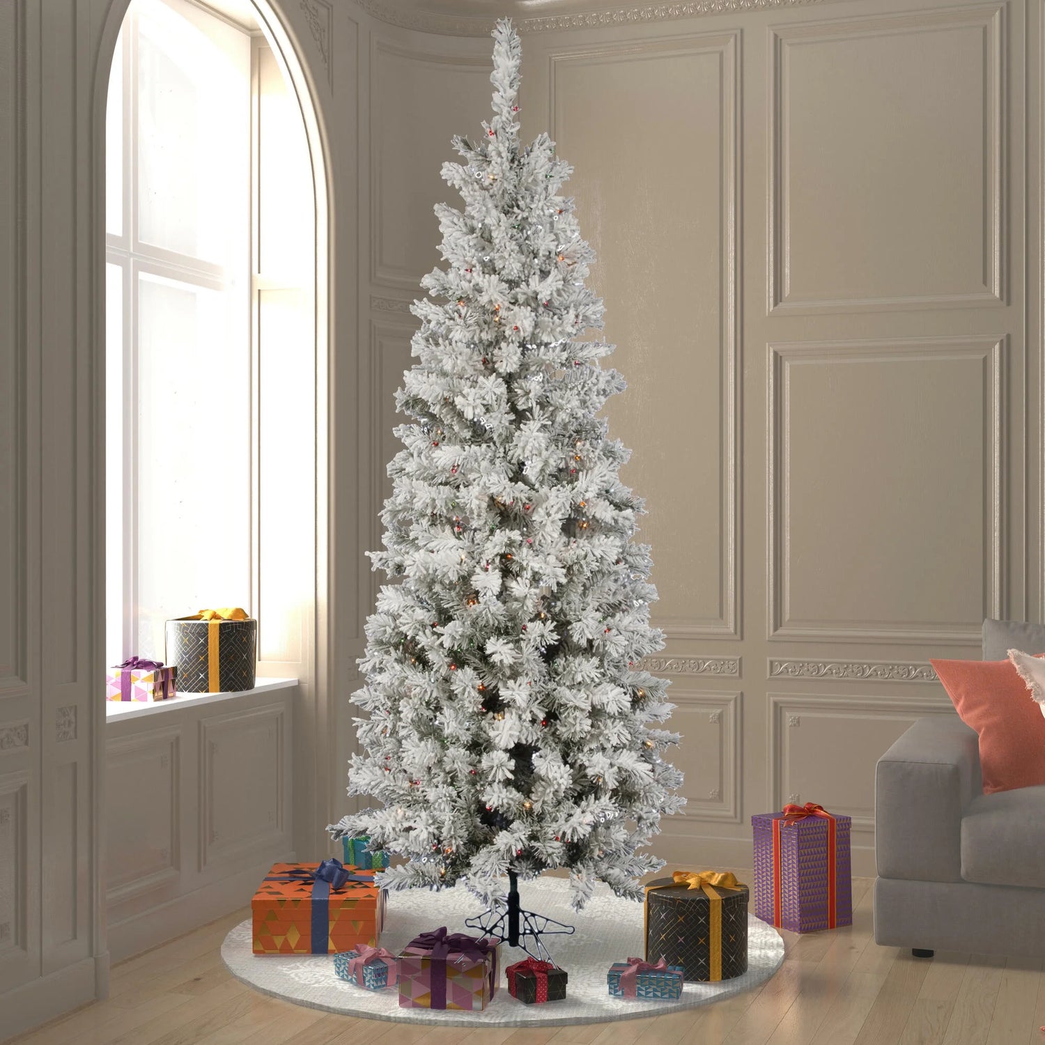 Artificial Tree : Flocked Pacific Tree