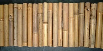 Bamboo Garden Edging – Natural Landscape Border for Flower Beds, Paths &amp; Lawns