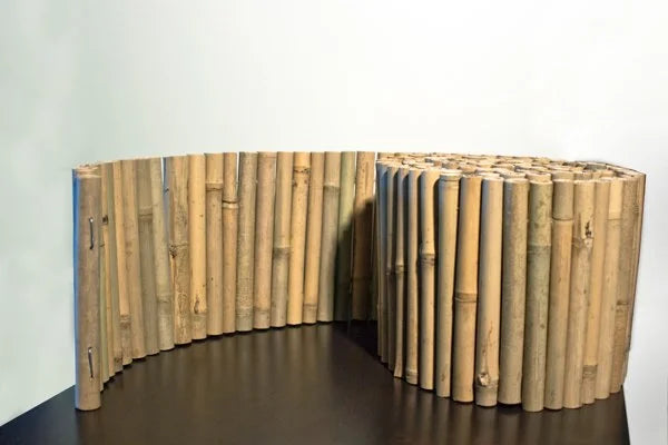 Bamboo Garden Edging – Natural Landscape Border for Flower Beds, Paths &amp; Lawns