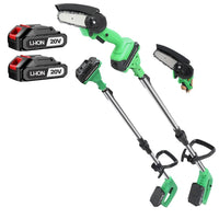 20V Cordless 2-in-1 Pole Saw & Mini Chainsaw | Extendable Pole for Tree Pruning & Wood Cutting
