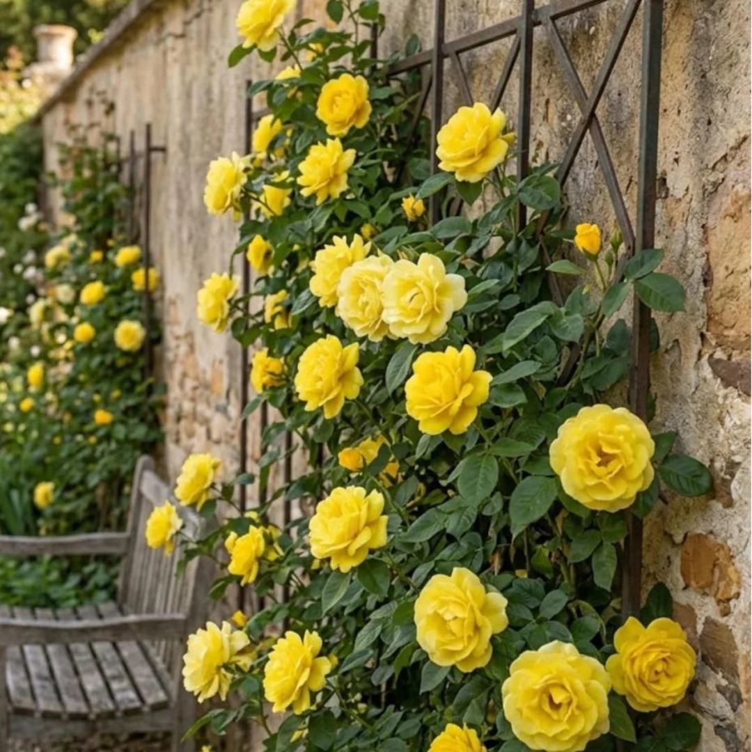 Yellow Climbing Rose Vine