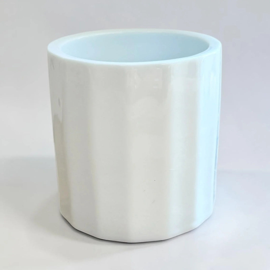 White Glossy Ceramic Planter Pot