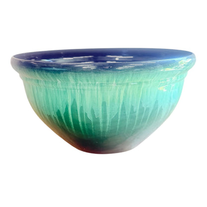 Blue &amp; Turquoise Gradient Plastic Planter Pot