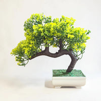 Artificial yellow bonsai